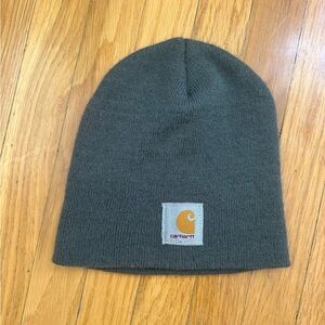 Carhartt Charcoal Knit Beanie | Classic Logo Winter Hat